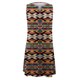 thumbnail image 4 of ICHUANYI Clearance Fashion Women Casual Sexy Round Neck Printing Dresses Summer Sleeveless Pullover Dress(Orange, L) ICHUANYI WER2023081505548, 4 of 4