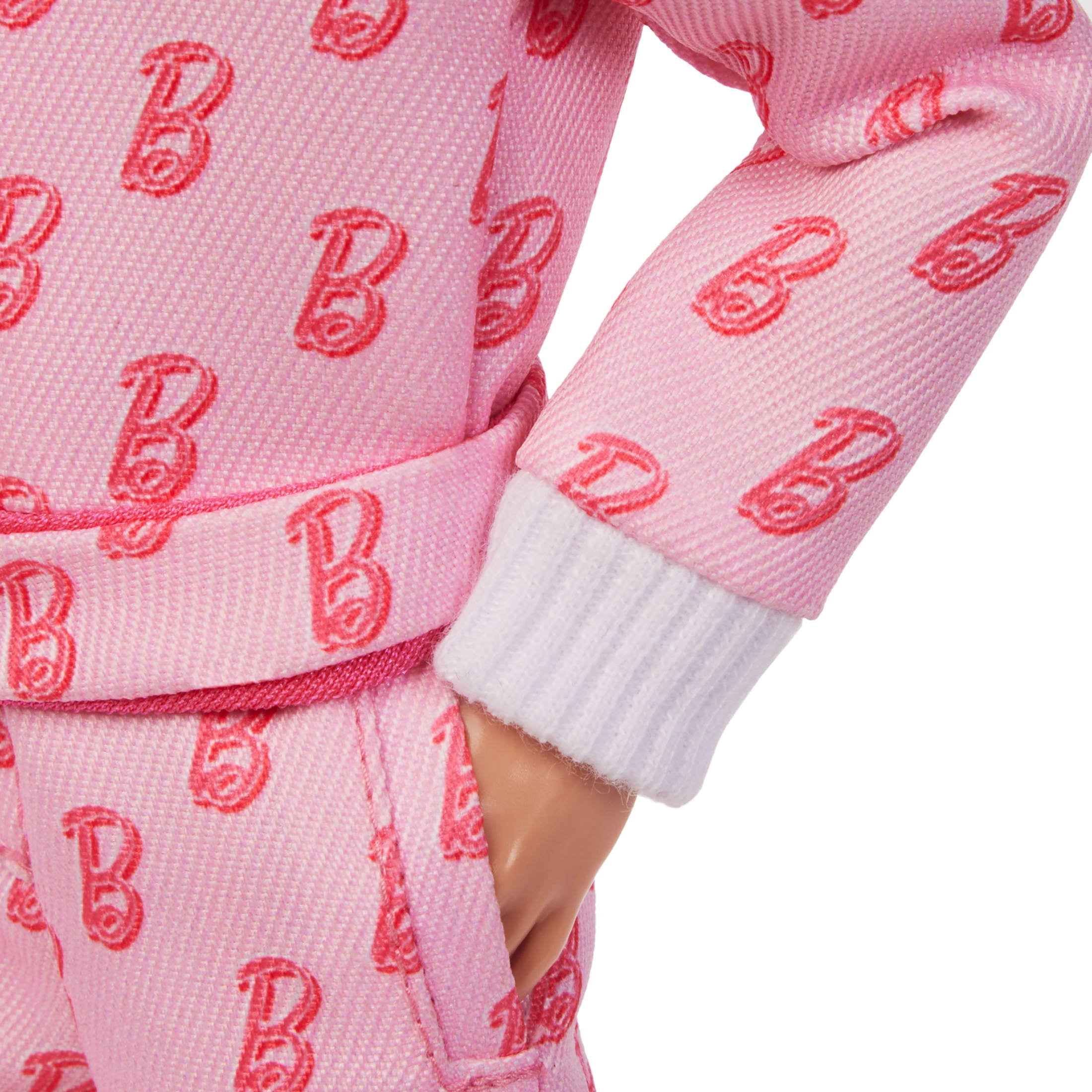 Barbie The Movie Ken Collectible Doll, Ryan Gosling as Ken Wearing Pink Jumpsuit with "B" Detail