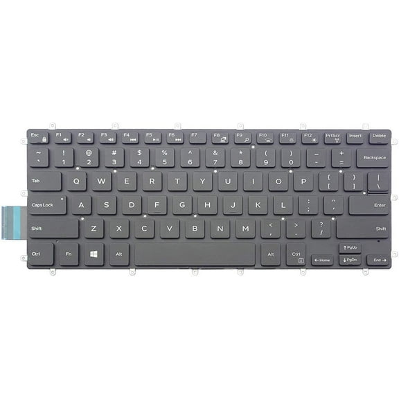 New US Black English Backlit Laptop Keyboard (Without palmrest) for Dell Inspiron 15 7000 Series 15-7570 7570 Light Backlight
