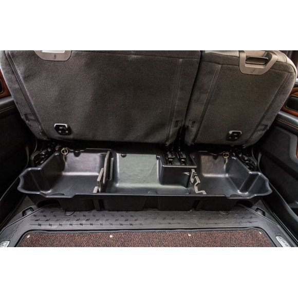 Du-Ha Under Seat Storage Unit 30016 Under Rear Seat; 1 Compartment; With Removable Gun Rack Inserts; Black; Heavy Duty Polyethylene