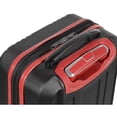 thumbnail image 4 of Olympia U.S.A. Apache Expandable Hardside Carry-On Luggage Spinner Suitcase with Laptop Compartment, Black/Red, 4 of 8