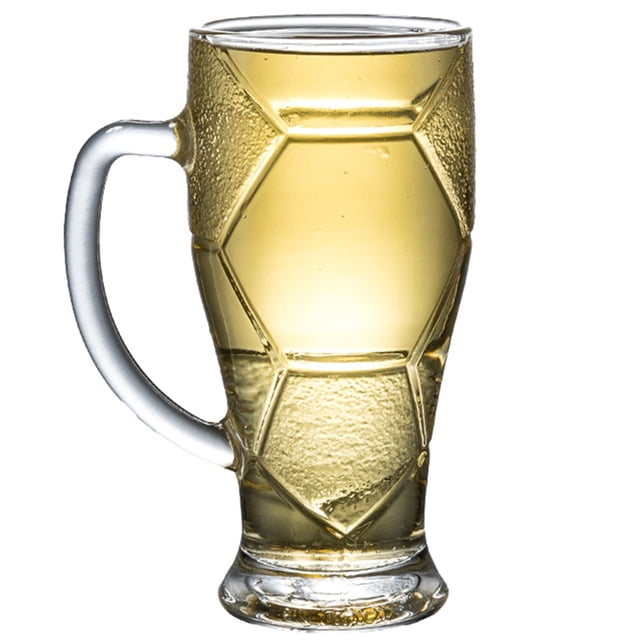 Coofit Glass Mug Large Capacity Universal Beverage Mug Beer Mug for Summer
