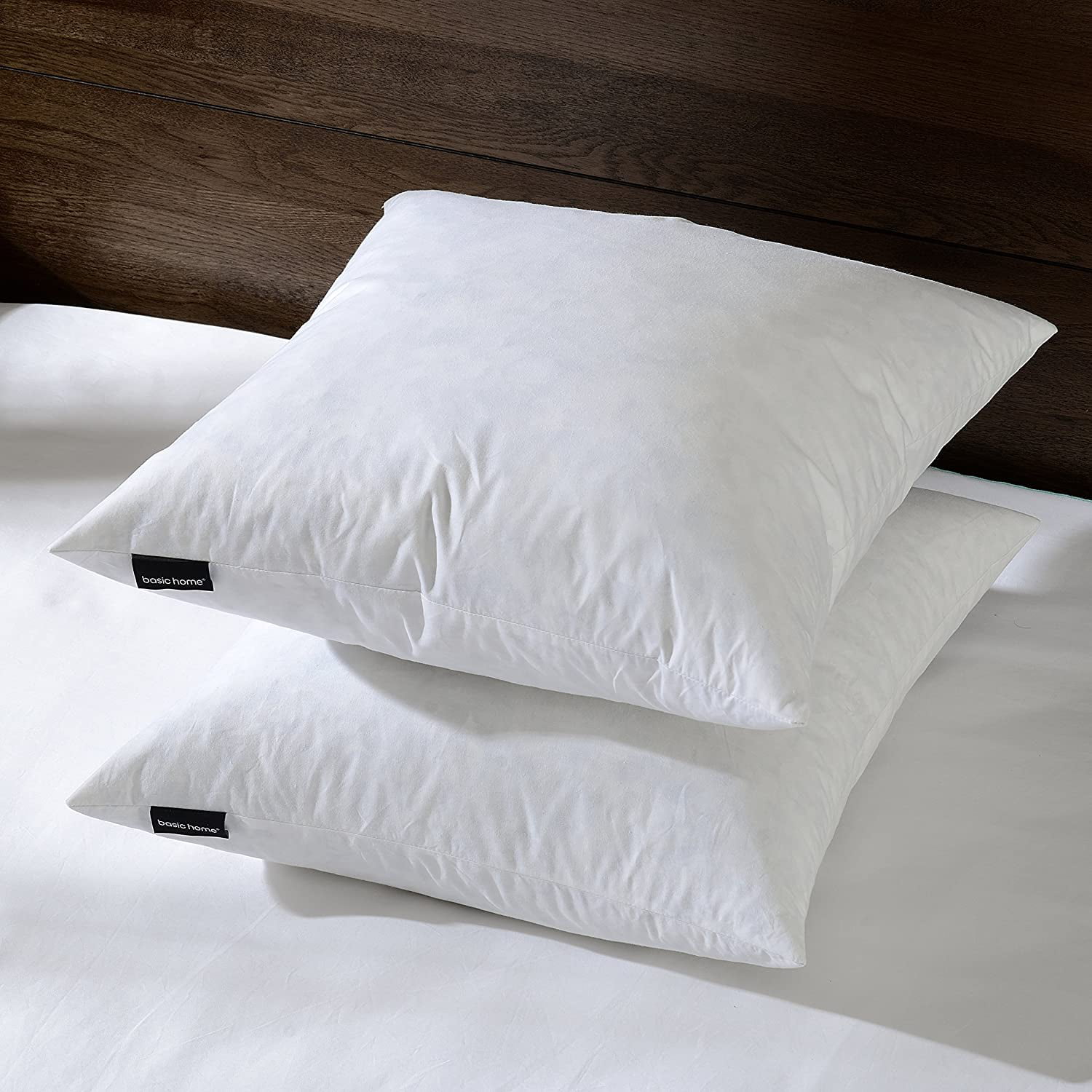 Bedding Throw Pillows Insert (1 Pack White) - 19.6x19.6 Inches Bed