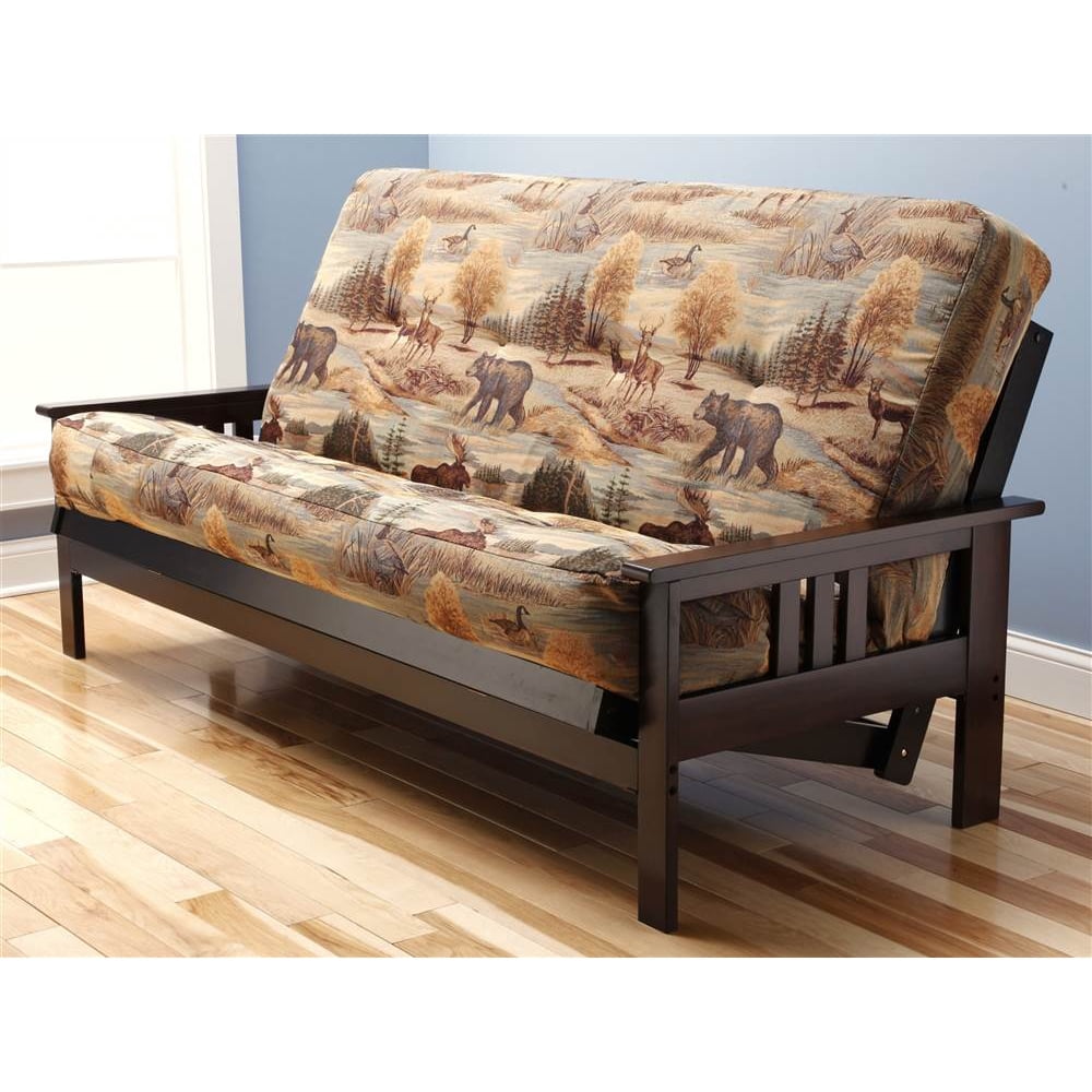Monterey Futon Sofa in Espresso Finish with Canadian Mattress Walmart