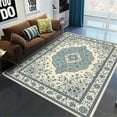thumbnail image 2 of 3'x5' indoor outdoor carpet kitchen carpet anthropologie area rug fluffy area rug scalloped area rug, 2 of 7