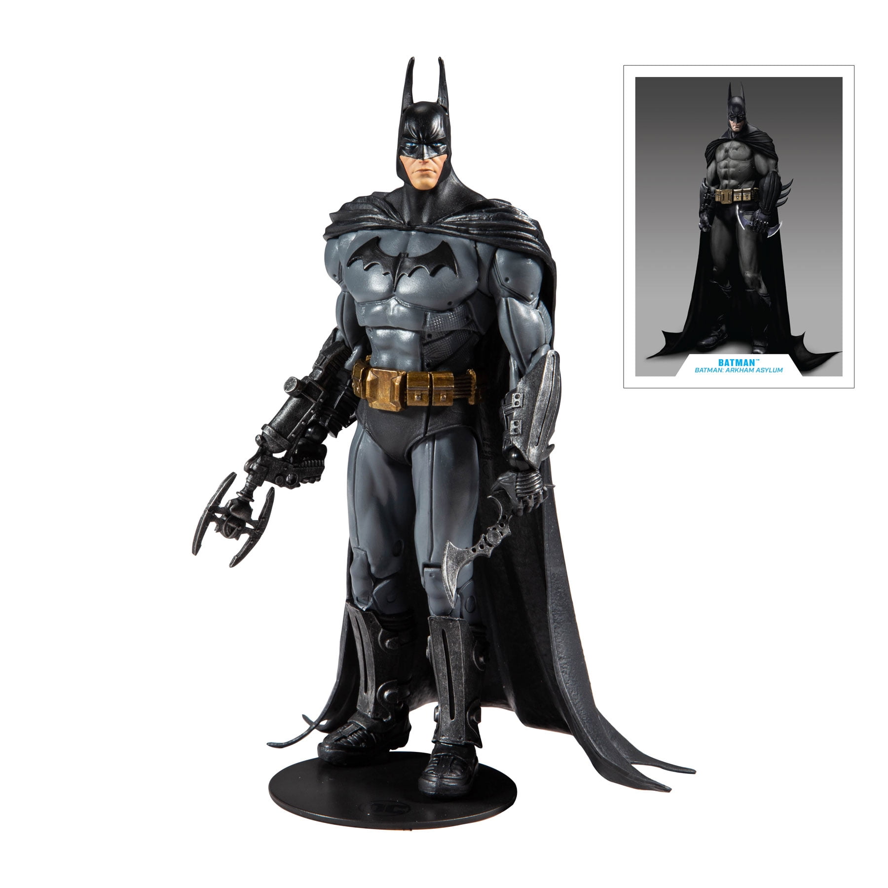 McFarlane Toys DC Multiverse Arkham Asylum 7" Batman & Joker Action Figure Lot 