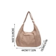 thumbnail image 3 of Bolso tote de pana para mujer, bolso bandolera de gran capacidad para ir al trabajo o a clase – Correa ajustable, bolso de mano versátil con forro para uso diario., 3 of 6