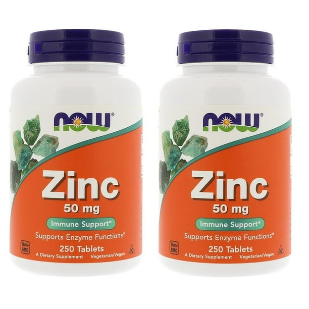 NOW Supplements, Zinc (Zinc Gluconate) 50 mg, Supports Enzyme Functions*, Immune Support*, 250