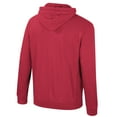 thumbnail image 3 of Men's Colosseum Crimson Oklahoma Sooners Big & Tall Cap E-Tan Pullover Hoodie, 3 of 3