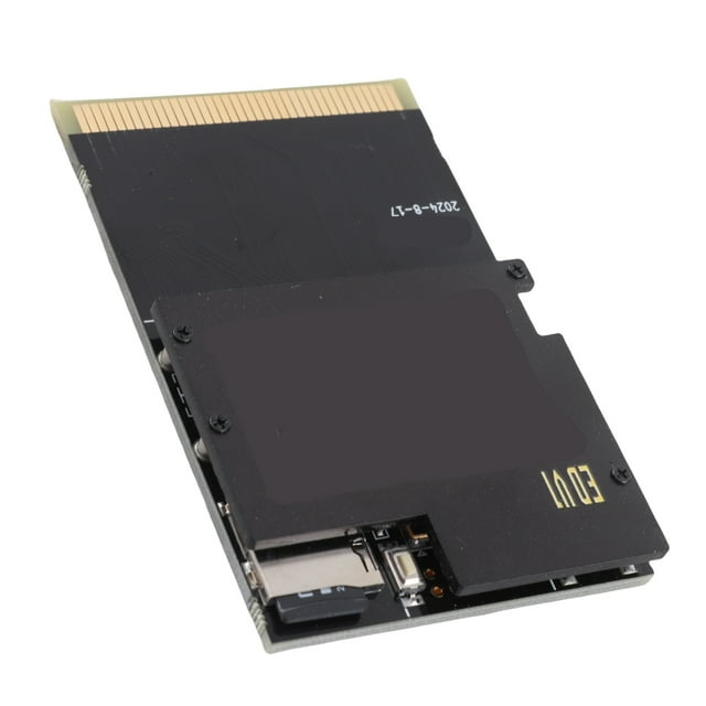 Game Cartridge, Compact 1000 in 1 Black Gold Board Support 32GB Memory Card Flash Cartridge Card for Game Console