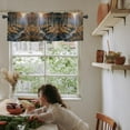thumbnail image 6 of Curtain Valances for Windows, Deer Standing by a Stream Deep in The Forest Rod Pocket Valance Window Treatments Short Curtains for Kitchen Bathroom Living Room 54 x 18 Inches, 1 Panel, 6 of 6