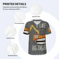 thumbnail image 4 of Balery I Like Big Digger Baseball Jersey for Men Casual Button Down Shirts Short Sleeve Active Team Sports Uniform-Large, 4 of 9
