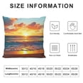 thumbnail image 5 of Fenyluxe Sunset Surfboard Sun Fashion Style Dirt-Resistant Throw Pillow Covers for Couch Sofa Bed Home Decor Summer Pillowcase 1PC 18x18in, 5 of 5