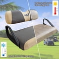 thumbnail image 6 of 10L0L Golf Cart Seat Covers for EZGO TXT RXV &Club Car DS,Washable Mesh Bench Seat Cover-Gray Beige, 6 of 7