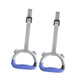 thumbnail image 1 of harper Fitness Rings Gymnastic Durable PP Material Adjustable Straps Bodyweight Workout Gray Blue 1m, 1 of 10