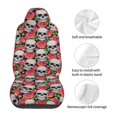 thumbnail image 5 of Yiaed Skull and Roses Print Car Seat Covers,Universal Auto Seats Protector Fits for Car,SUV Sedan,Truck,Automotive Seat Covers & Accessories(Two packs), 5 of 7