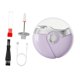 thumbnail image 5 of Cortauñas eléctrico portátil de bolsillo 3 en 1, herramienta compacta para uñas, dos velocidades. Violeta, 5 of 9