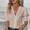 Beige, variant on QHWAUAKFBN T Shirts For Women Trendy Graphic Summer New V Neck Style Bubble Sleeves Solid Color Tshirts Top