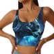 thumbnail image 1 of Fotbe Celestial Ram Night Sky Sujetador Deportivo Largo sin Aros para Mujer con Almohadillas y Soporte Medio, Transpirable y Absorbente, Camiseta Tipo Chaleco o Tank Top-X-Large, 1 of 8
