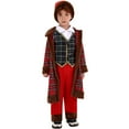 thumbnail image 4 of FYEGRE Toddler Boys Christmas Santa Suit Party Vest with Hat and Coat 4 Piece Festive Holiday Outfit Set for Children Red 7-8 Years, 4 of 7
