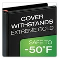thumbnail image 4 of Xtralife Clearvue Non-Stick Locking Slant-D Ring Binder, 3 Rings, 2" Capacity, 11 X 8.5, Black | Bundle of 5 Each, 4 of 7