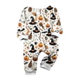thumbnail image 4 of 2026 Matching Family Halloween Pajamas Set, Fall Sleepwear, Ghost & Pumpkin Printed Holiday Sleepwear, Soft Loungewear PJs Outfit, 4 of 4