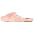 thumbnail image 2 of Journee Womens Eara Square Toe Faux Fur Slippers, 2 of 9