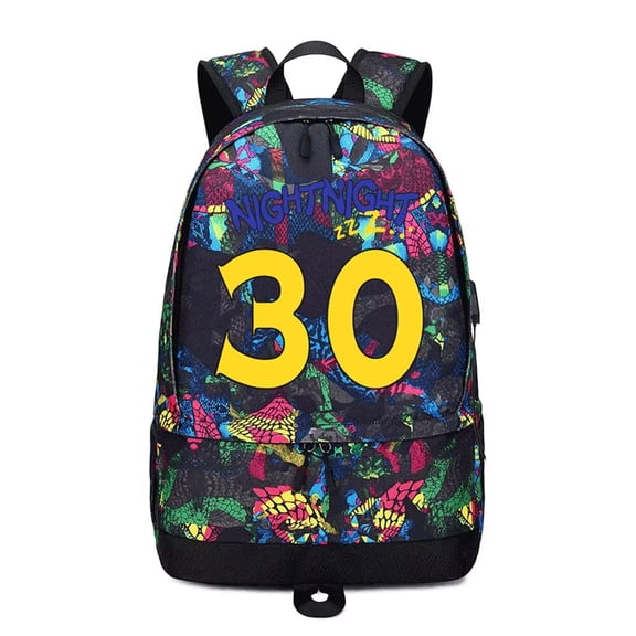 Basketball 30 Ball Storage Backpack Sports Equipment Depositary Multifunctional Bag For Men Women (Red - 1)