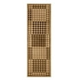 thumbnail image 2 of Vintage Houndstooth Geometric Power-Loomed Indoor Area Runner with Border, 2'7" x 8, Beige by Blue Nile Mills, 2 of 4