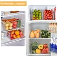 thumbnail image 5 of 10Pcs Plastic Pantry Organization and Storage Bins with Drawer Organizers Clear Fridge Organizer for Kitchen Snack Cabinet Freezer Countertops, 5 of 7