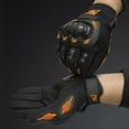 thumbnail image 5 of Guantes de moto con pantalla táctil y dedos completos para hombres y mujeres que practican equitación, carreras de carretera, ciclismo, escalada y motocross (naranja), 5 of 5