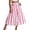 Pink, variant on Women's Tennis Skirts Women Summer Striped High Waisted A Line Elastic Waist Flowy Ankle Beach Skirt Blue M