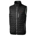 thumbnail image 2 of Men's Cutter & Buck Black Arkansas Razorbacks Big & Tall Rainier PrimaLoft Eco Full-Zip Puffer Vest, 2 of 3
