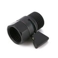 Black Home Solid Brass Flow Quick Control ShutOff Valve Shower Head