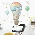 thumbnail image 5 of 2PCS Cartoon Bear Hot Air Balloon Wall Sticker Baby Nursery Decor Baby Shower Ro, 5 of 5