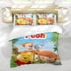 thumbnail image 5 of Winnie the Pooh Tigger Tigre Conjunto de sábanas temático, trío de piezas, cómodo y amigable con la piel, diseño único, regalo de decoración para el hogar para familiares, amigos y fans,173cm *218cm, 5 of 6