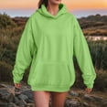 thumbnail image 2 of Hessimy Hoodies For Women Drawstring Cute Hoodies Fall Jacket Oversized Casual Sweatshirts With Pocket Essentials Hoodie Pullover Women Blouses sweatshirts for teen girls(A57-Light Green,L), 2 of 5