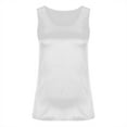thumbnail image 5 of Quinlirra tank tops women pack clearance under $5 Women's Solid Sexy Sleeveless Round Neck Camisoles Hollow Out Tube Pleated Tops Tank Blouses, 5 of 5