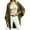 Army green, variant on Open Front Batwing Sleeve Long Cardigan Loose Sweaters