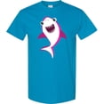 thumbnail image 3 of Inktastic Cute Shark, Little Shark, Pink Shark, Sea Animal T-Shirt, 3 of 5