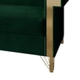 thumbnail image 5 of Castle Place Comtemporary Glam Velvet Upholstered Sofa, Emerald Green, 5 of 7