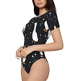 thumbnail image 2 of Naloa Fashionable Goose Women's Short-Sleeved Onesie, One-Piece Swimsuit for Parties, dates, clubs - XX-Large, 2 of 9