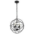 thumbnail image 2 of Wallace 4 light Matte Black Pendant, 2 of 4