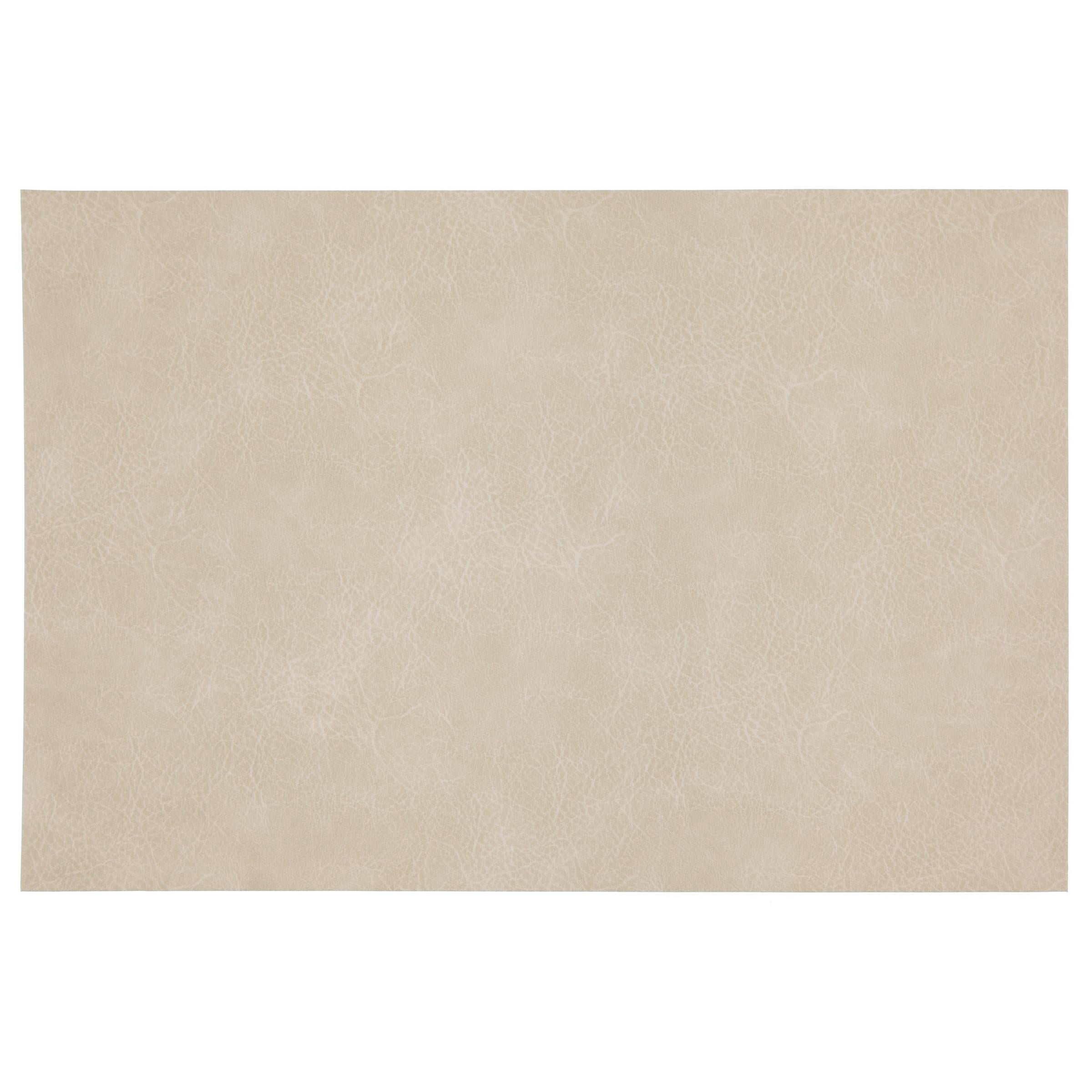 Ala Carte by Dainty Home Florence Solid Textured Faux Leather Placemats – Set of 4, Reversible, Non-Slip, Washable, Heat & Tear Resistant – 12x18 in Dining Table Mats