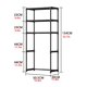 thumbnail image 3 of 3 - tier carbon steel freestanding over - toilet almacenamiento estante para bathroom, restroom, laundry, y balcony (negra), 3 of 6
