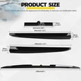 thumbnail image 5 of For Car Rear Trunk Spoiler Tail Universal,Modification Tail Wing Universal 3-Section Adjustable and Cuttable Rear Window Top Roof Spoiler Wing,40-55 inches Black, 5 of 6