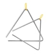 thumbnail image 5 of ZEONHAK 10 Pack Musical Triangle Steel Set, 4, 5, 6, 7, 8 Inch Hand Percussion Triangle Instrument with Striker for Music Clubs, Band, 5 of 6