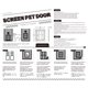 thumbnail image 4 of Puerta de Pantalla de Mascotas Magnética Puerta para Perros y Gatos para la Puerta de la Pantalla en Las Puertas de Mascotas de Bloqueo de 2, 4 of 6