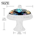 thumbnail image 4 of 4 Pcs Round White Knobs for Kitchen Cabinet Cupboard Dresser Bookcase Dog Paw Prints Drawer Pulls Handles Home Decor, 4 of 8