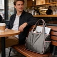 thumbnail image 5 of Foldable Tote Bag Large Capacity Waterproof Reusable Portable Storage Bag, 5 of 7